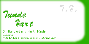 tunde hart business card